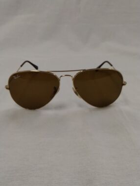 Ray-Ban Aviator Sunglasses - Gold Frame with Brown Lenses